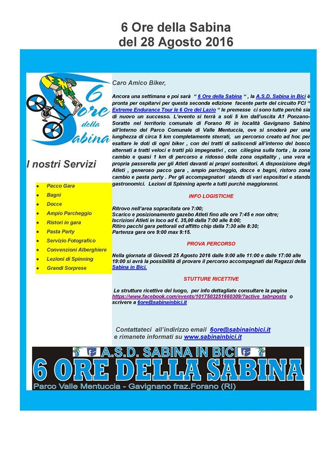 1471890958 1874 FT246254 6h Della Sabina 2016 2